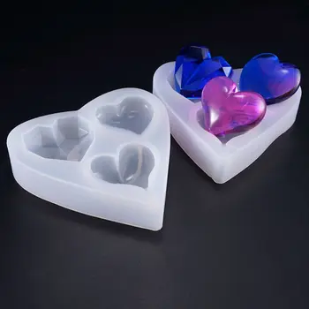 

Transparent Love Heart Silicone Mold DY Making Epoxy Jewelry Beads Pendant Resin Casting Mould Tool
