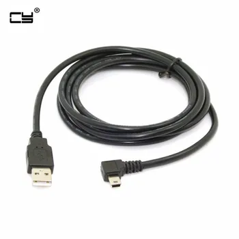 

5pcs Mini USB B Type 5pin Male Left Angled 90 Degree to USB 2.0 Male Data Cable 50cm 180cm USB mini-b Angle Cable 0.5m 1.8m 6ft