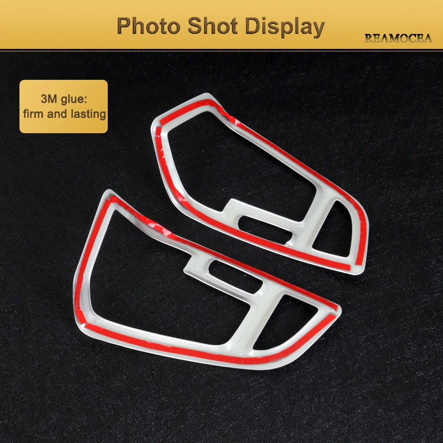 ABS Air Vent Outlet Cover Trim Car AC Air-condition Wind Out styling stickers accessories For Ford Kuga Escape 2017 20184