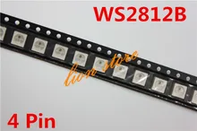 10/50/100 PCS WS2812B (4pins) 5050 SMD W/ WS2811 Individually Addressable Digital RGB LED Chip FREE SHIPPING