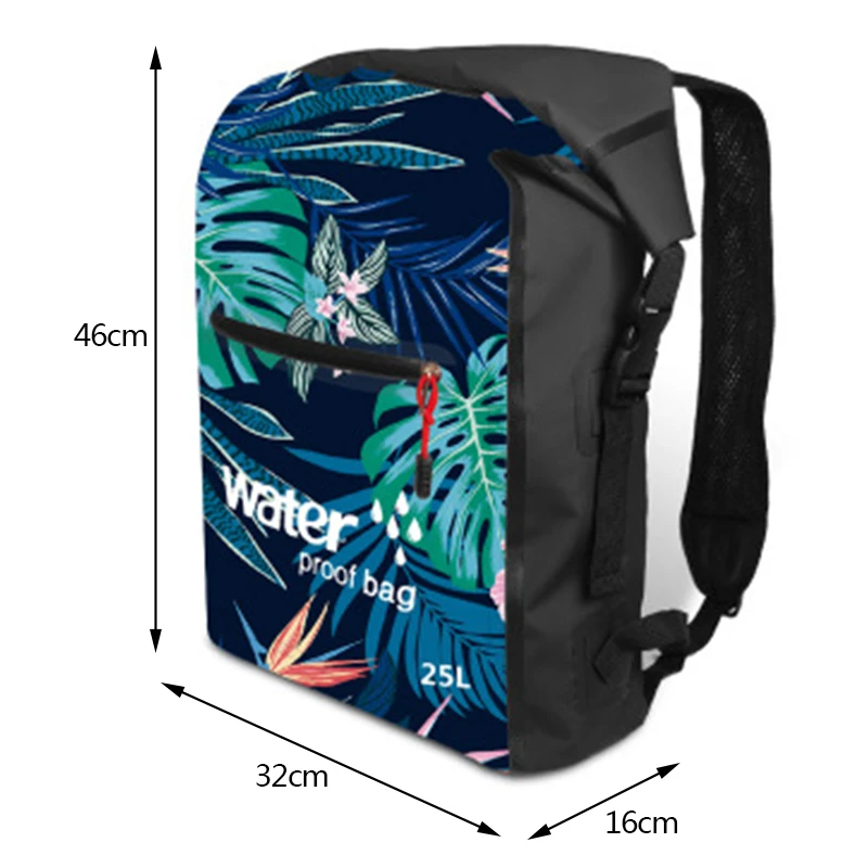 3D печать сумки для плавания 20л водонепроницаемый рюкзак Каякинг сумки для хранения для рафтинга прочный дрейфующий Дайвинг сумка на плечо