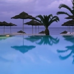 Panoramic View Of Infinity Pool Poster Print (44 x 11)