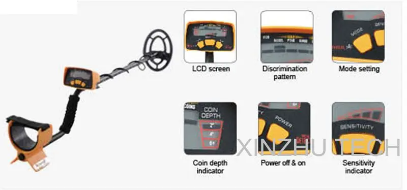 TIANXUN MD-6150 металлоискатель Подземный профессиональный детектор золота MD-6150 Охотник за сокровищами