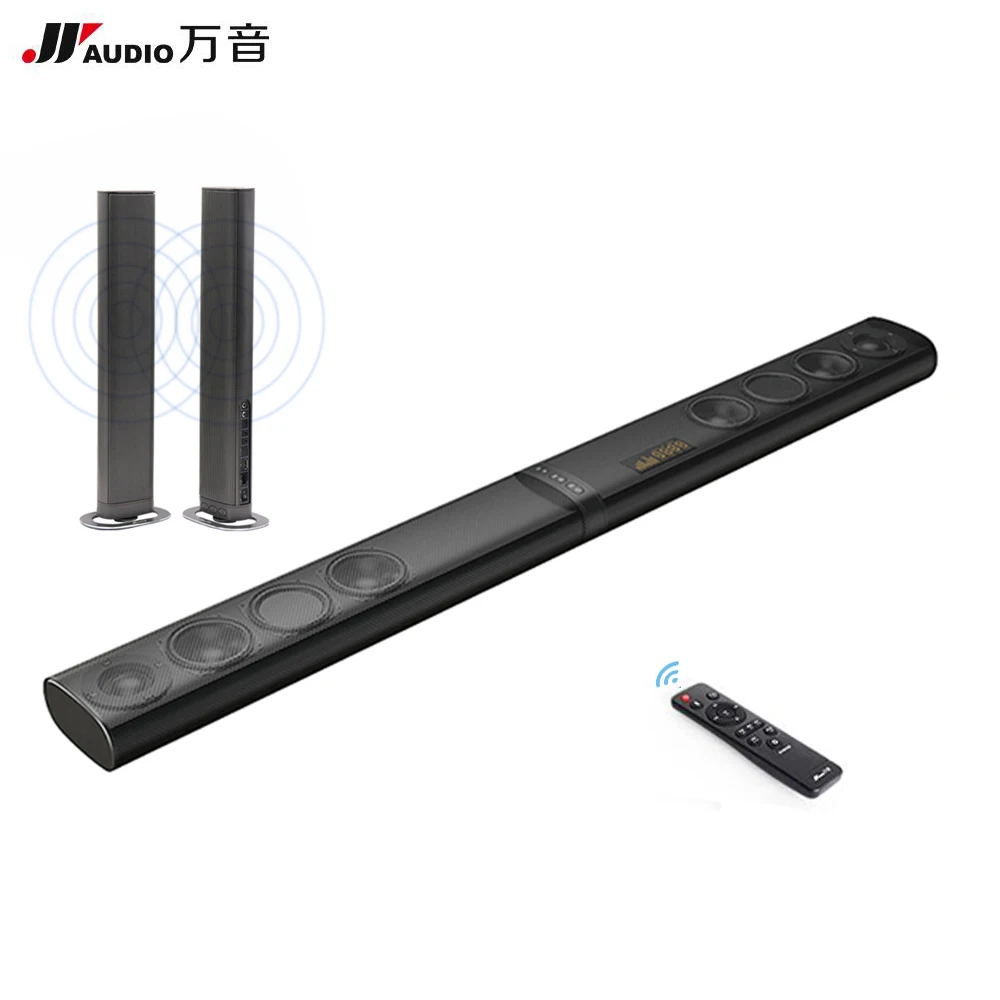 JY аудио Q9 60 Вт Алюминий Bluetooth ТВ Саундбар 3D 5.1 дома Театр для компьютера | Отзывы и видеообзор