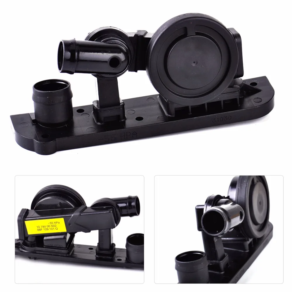 

DWCX Car Pressure Control Valve Oil Breather Separator 06F129101C 06F129101K for Audi A3 A4 Quattro TT VW Passat GTI Jetta Eos