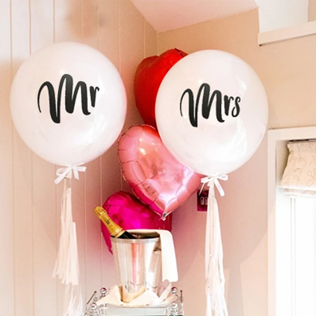 10 Pieces Lot Inch Mr Mrs Balloon Just Married She Said 10 Pieces Lot Inch Mr Mrs Balloon Just Married She Said Yes Balloons
