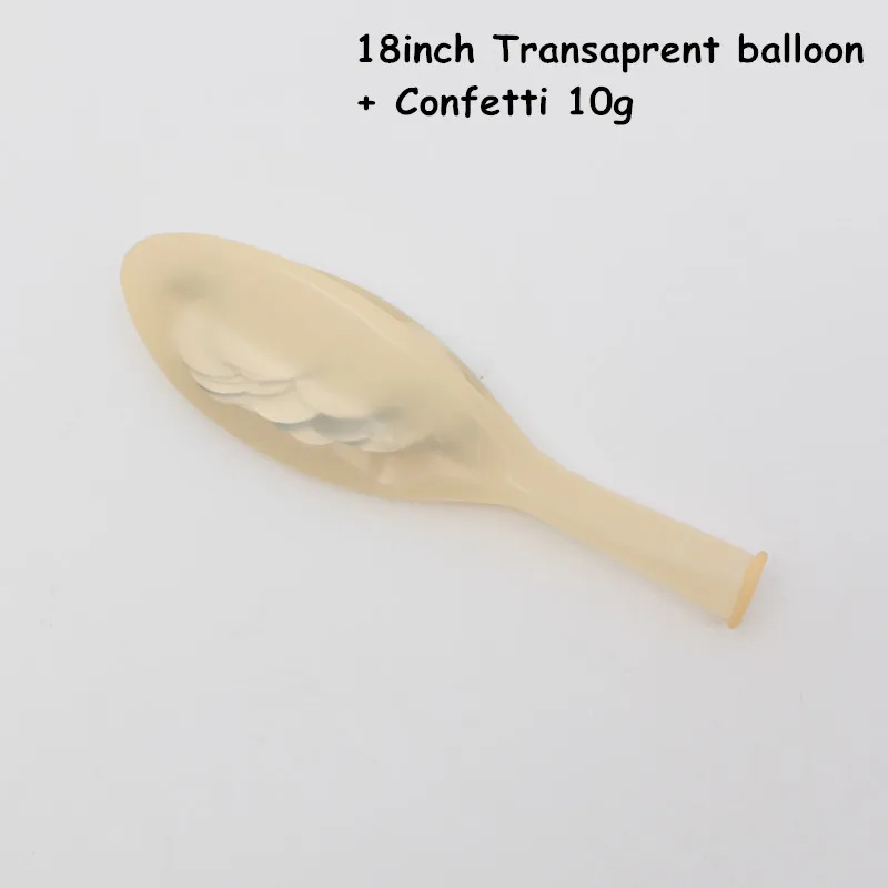 Гигантский 36 дюймов прозрачный воздушный шар из латекса+ золотой конфетти(10 г) на день рождения Свадебные украшения прозрачный гелия детского дня рождения воздушные шары - Цвет: 18inch Silver