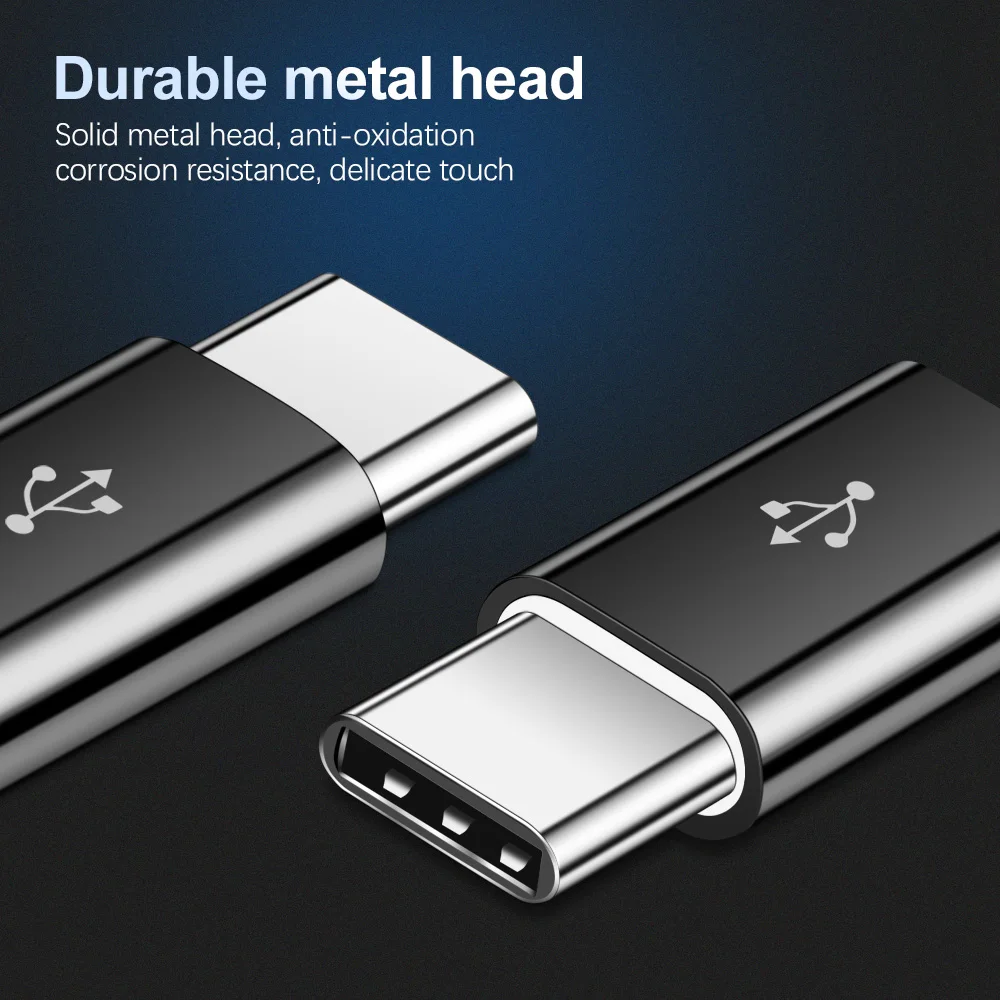 OTG Type-C Adapter USB C to Micro USB OTG Cable USB Type C Adapter for Macbook Pro Samsung S8 S9 S10 Huawei P20 lite Type-c (2)