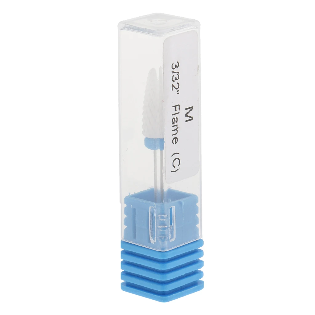 Nail Art Polishing Grinding Head Ceramic Electric Drill Bit Corn Medium Mounted Grinding Stone Head Electric Manicure Cutter