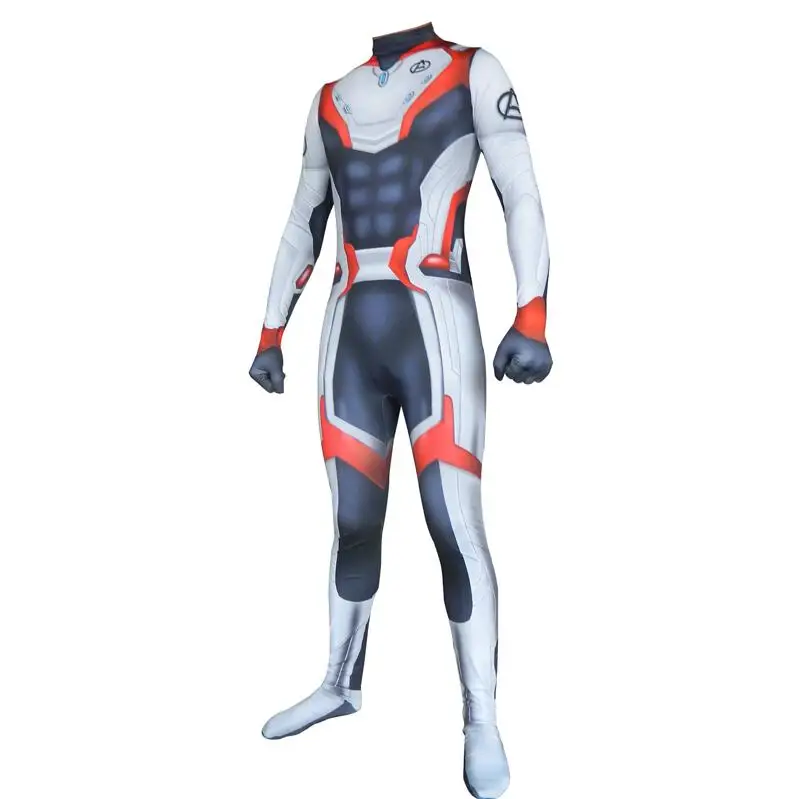 New Avengers Endgame Quantum Realm Cosplay Costume Superhero 3D Print kids Adult Captain Marvel Zentai Bodysuit Suit Jumpsuits