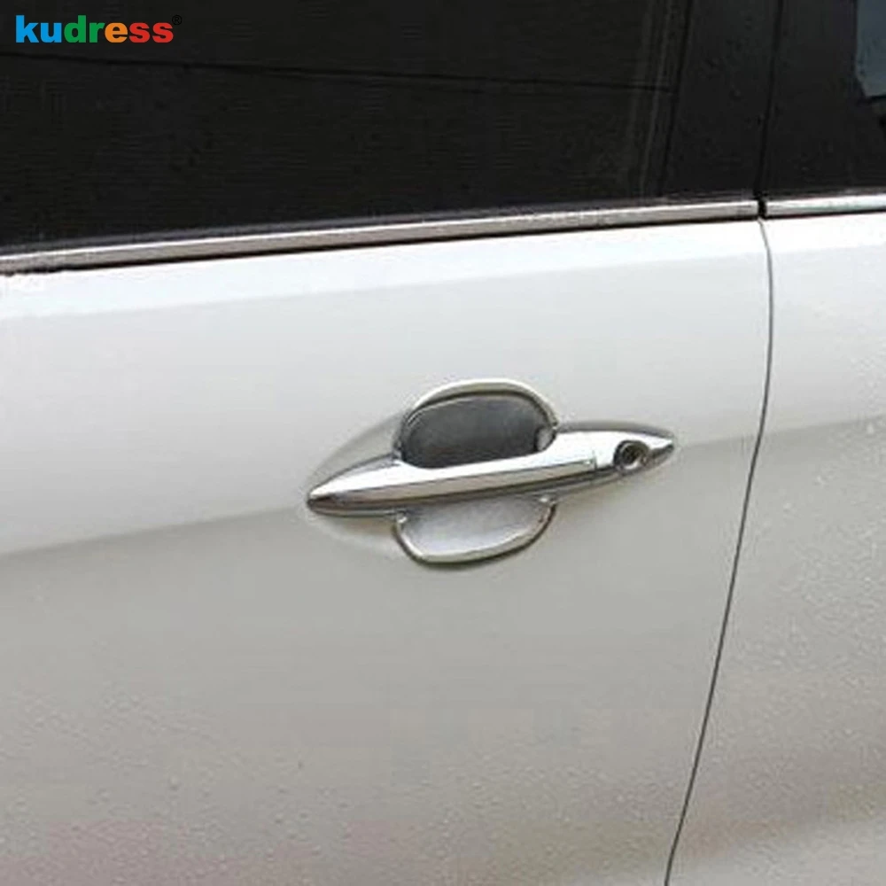 Для Kia Cerato K3 Kia Forte 2012 2013 ABS Хромированная боковая наружная дверная ручка Накладка хромированная литье наклейки для укладки
