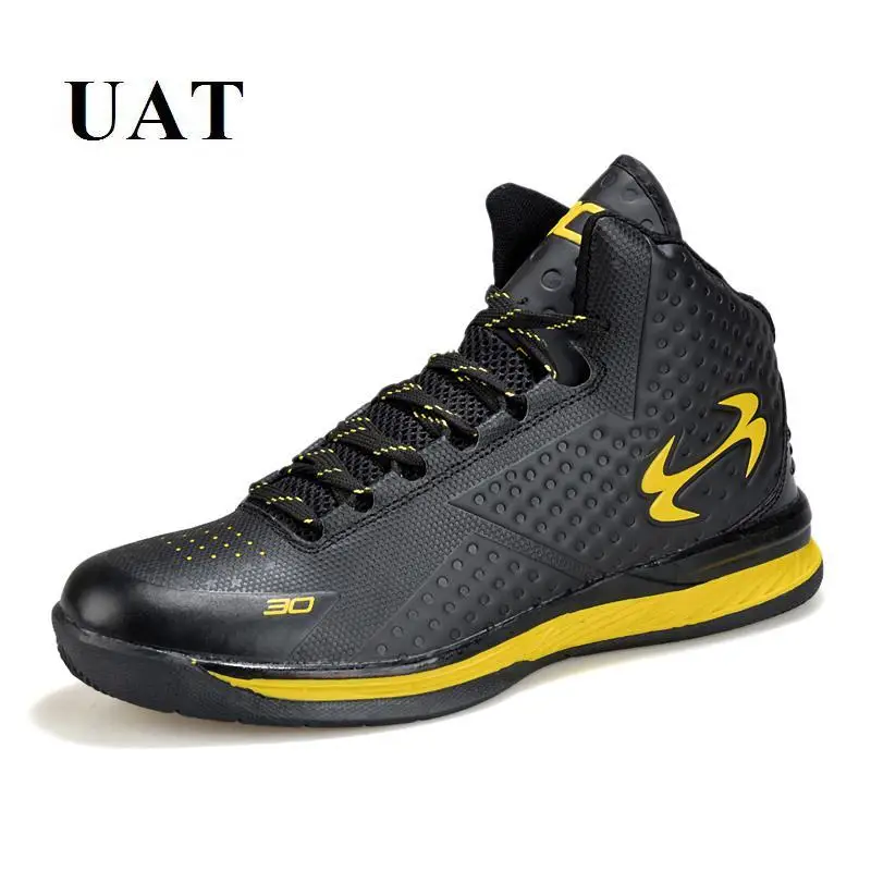 High sneakers basketball boots pu leather anti skid outdoor men