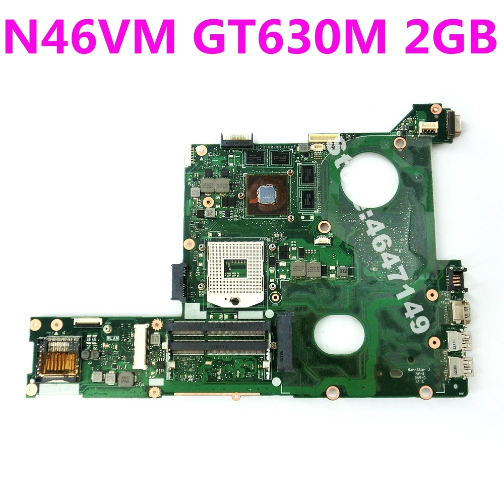 N46VM GT630M 2 Гб Материнская плата ASUS N46V N46VZ N46VB N46VJ ноутбука материнская Тест проведен |