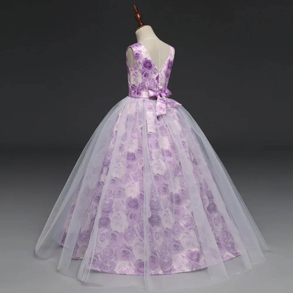 Teen Flower Girl Dresses 2018 Tule Princess Children Wedding Evening Clothing Formal Party Kids Dress For Girls Prom Gowns 5-14Y (7)