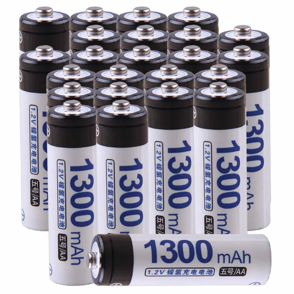 

Lowest price 24 piece AA battery 1.2v batteries rechargeable 1300mAh nimh battery for power tools akkumulator