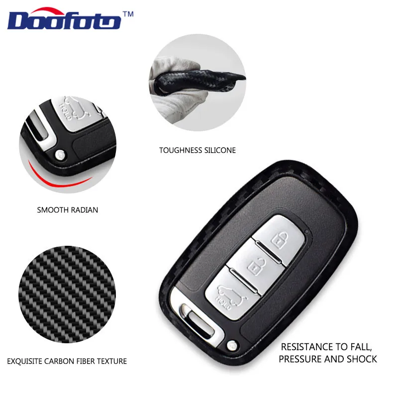 Carbon fiber key cover for HYUNDAI (2)