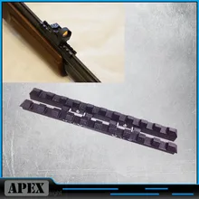 MP 27, Izh 27, MP 153, Rem SPR 453 ventilated rib rail 7mm Weaver Picatinny mount Steel Black