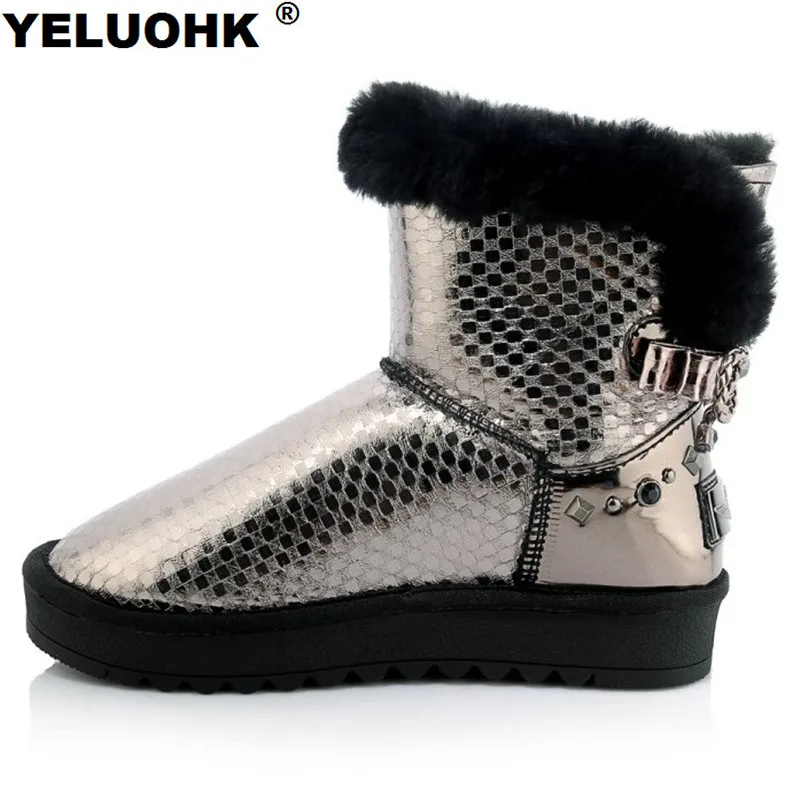 

Plush Women Winter Shoes Snow Boots Warm Waterproof Ankle Boots For Women Comfortable Flat Boots For Women Winter Shoes