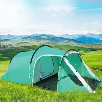 Camping hiking waterproof camping tent ,gazebo,awnings tent camping tourist tent sun shelter beach tent one hall and one room quick opening dressing shower fishing tent one touch waterproof camping toilet changing room with carrying bag