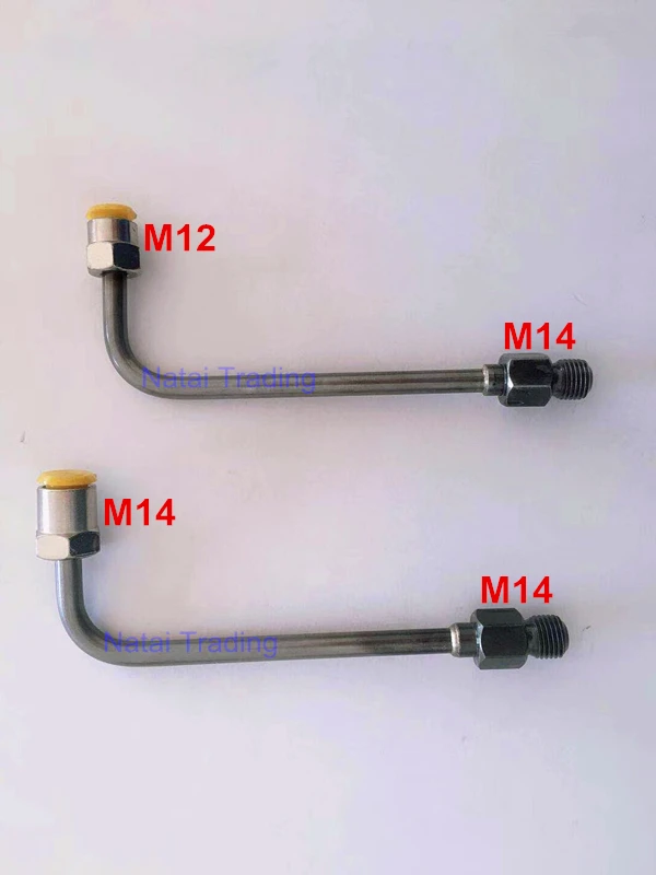 

200mm common rail oil tube conversion joint, fuel pipe 90 degree changing joint, common rail test bench part