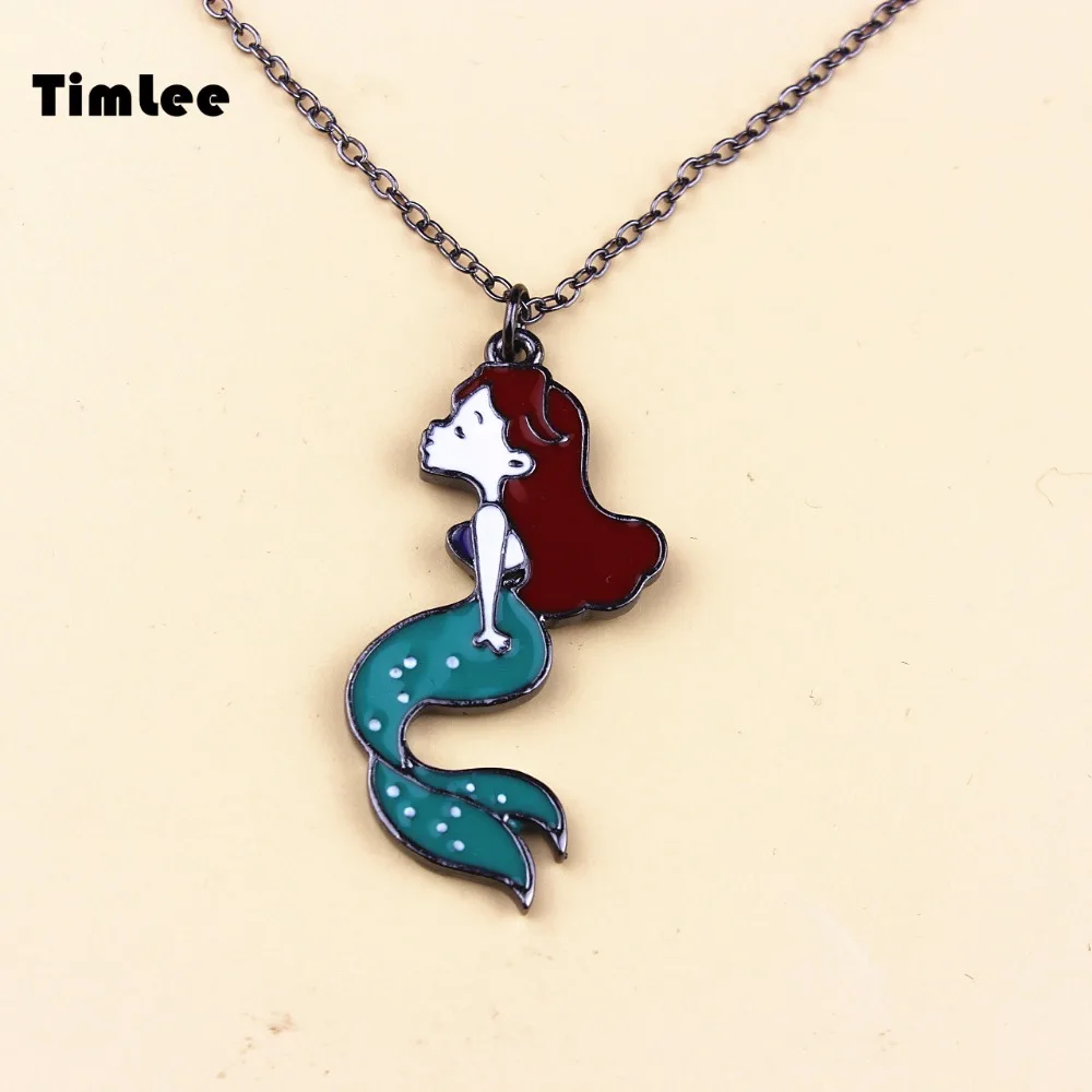 Timlee N056 Бесплатная доставка мультфильм красивая русалка металлические милые