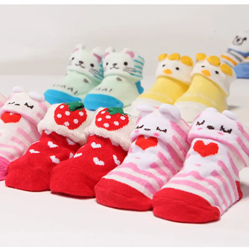 Colorful cartoon socks Korean autumn winter new pattern cotton male