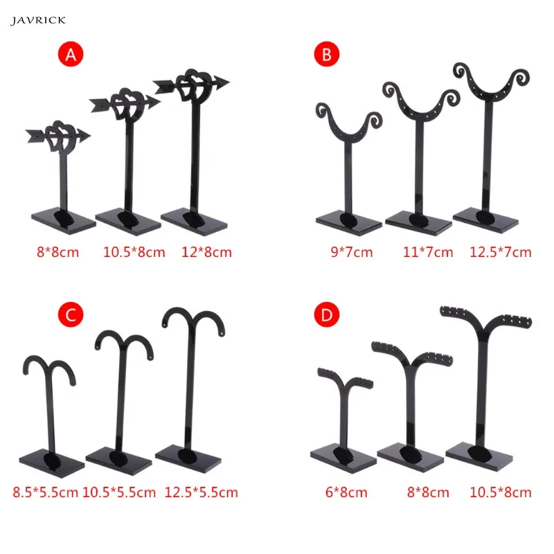 JAVRICK 1 Set 3 Size Acrylic Earrings Cup/Arrow/Branch/Light Shaped Display Shelf Stand Holder Jewelry Organizer Rack JAVRICK 1 Set 3 Size Acrylic Earrings Cup/Arrow/Branch/Light Shaped Display Shelf Stand Holder Jewelry Organizer Rack