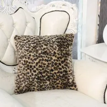 Леопардовая расцветка, плюшевая наволочка для подушки, украшение дома, диванные подушки, Автомобильная подушка 45 см* 45 см
