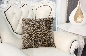 

Wholsale,Leopard print Plush pillow pillow cushion Home decoration sofa cushions Car Cushion 45cm*45cm Free Shipping!