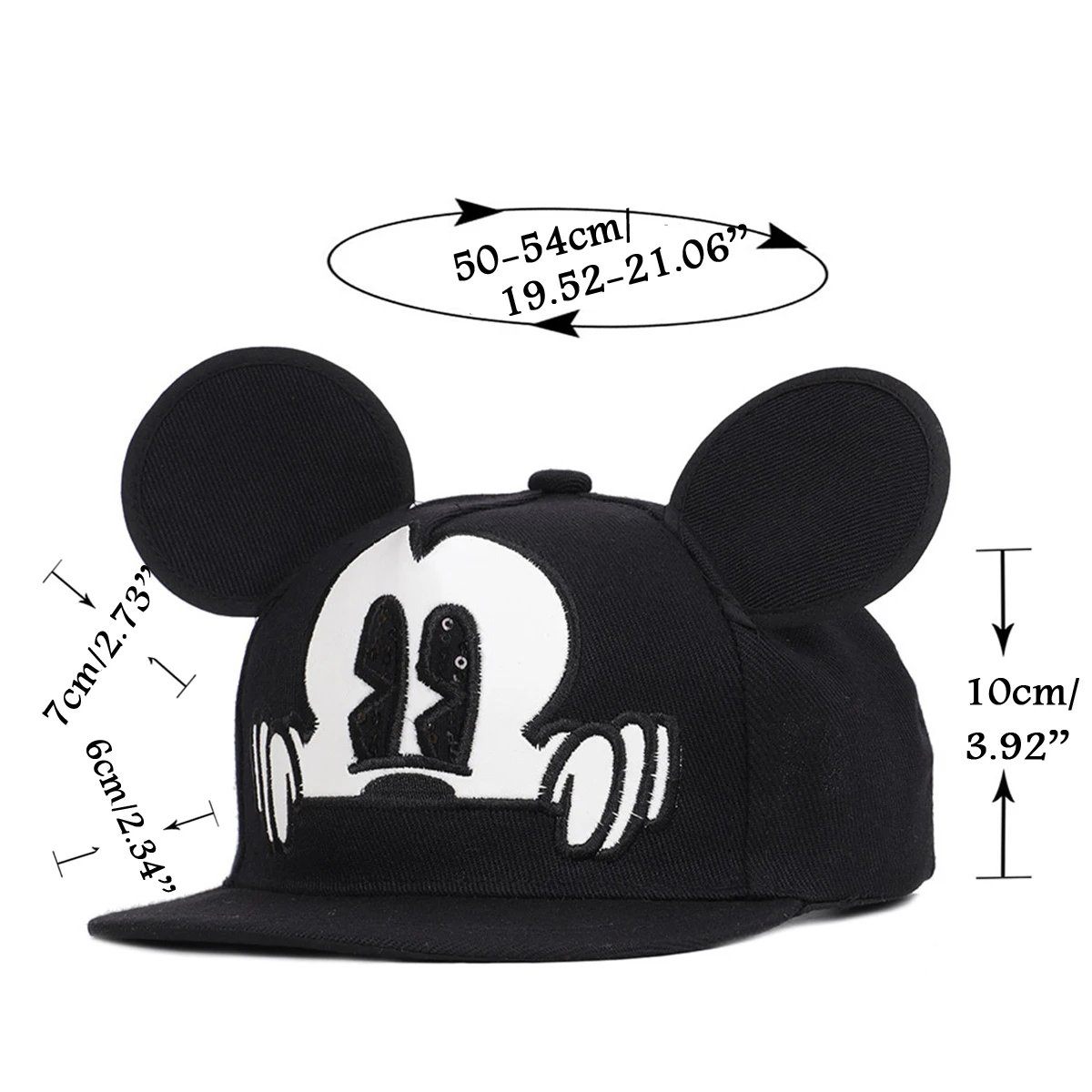Уши Микки детские шляпы от солнца Snapback летняя кепка бейсболка для маленьких