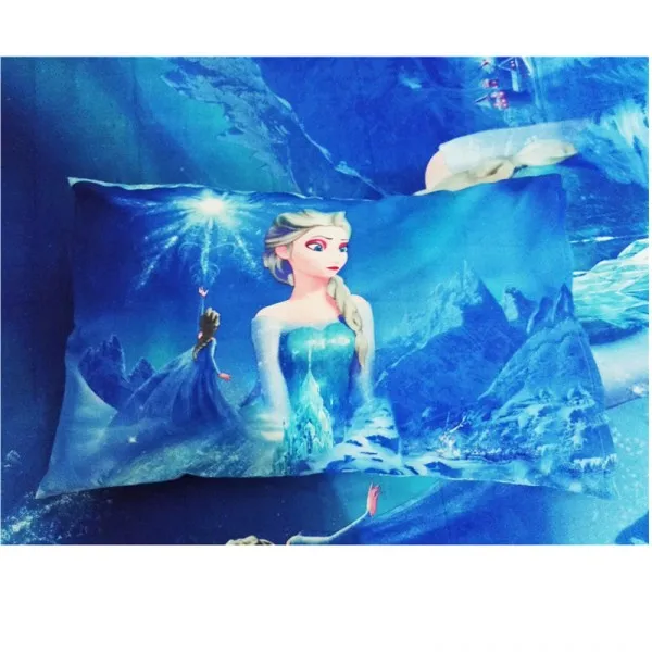 Комплект постельного белья для девочек с героями мультфильма «Холодное сердце», «Принцесса Эльза», «Анна», детский пододеяльник, комплект, декор для спальни, двойной/один размер, подарок на день рождения