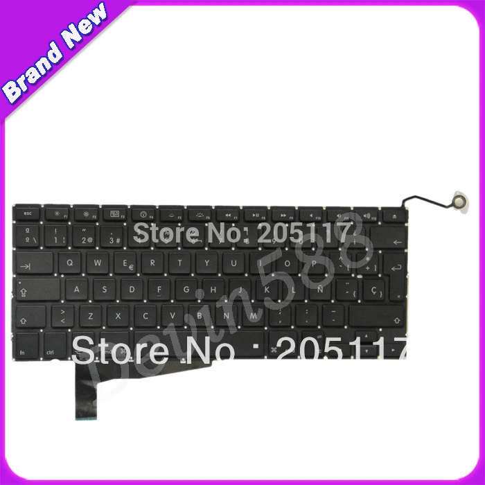 

A Lot Of 5 PCS 15" Laptop Spanish SP Keyboard For Macbook Pro A1286 2008 Year Wholesale!!!