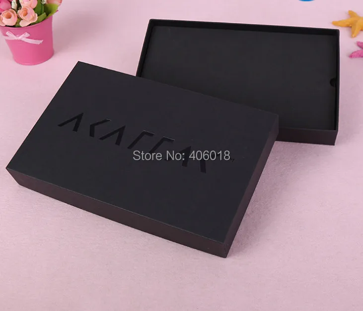 Luxury Black Custom Logo Magnetic Closure Cardboard Gift Box Packaging With Eva Foam Insert-DH11217