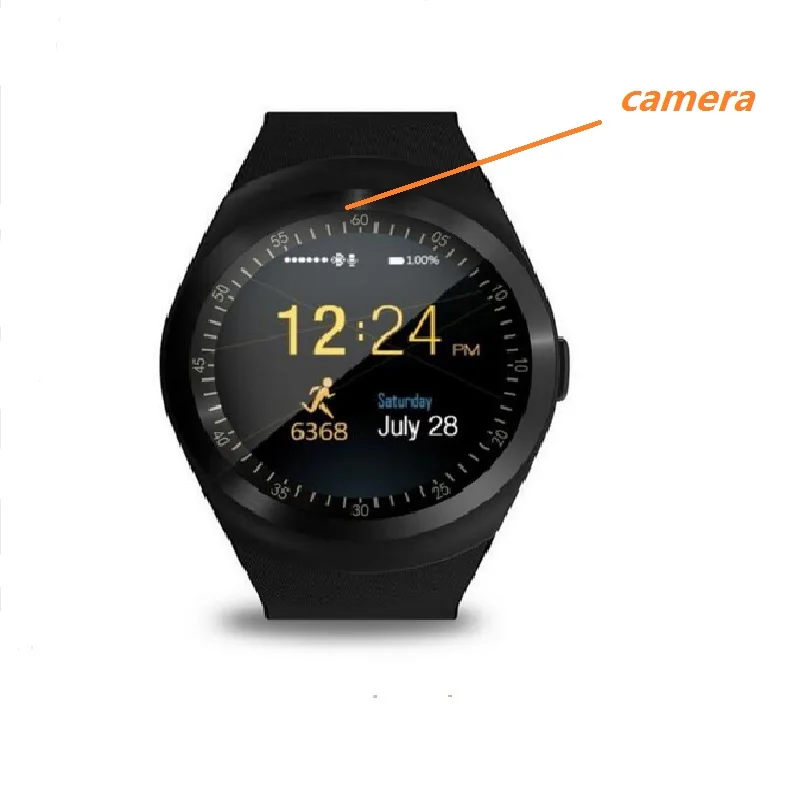

Stepfly SM01S Bluetooth Smart Watch with single nano sim Bluetooth Camera Smart Watch PK Q18