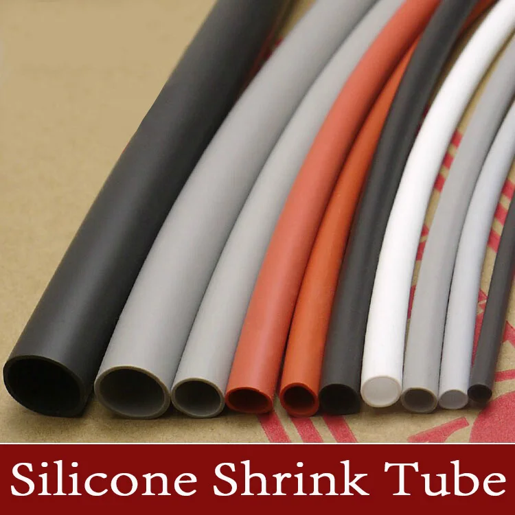 Silicone heat shrink tubing black 20mm soft silicone rubber heat
