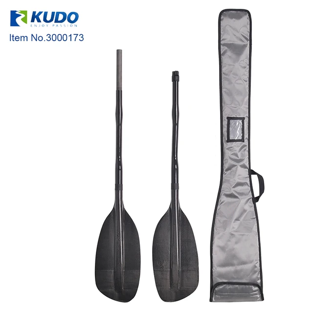 Durable Sea Carbon Fiber Whitewater Kayak Paddle with bent shaft for