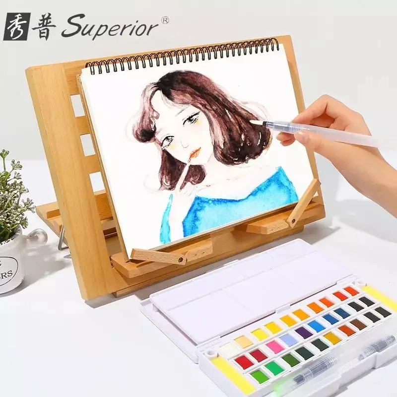 

Superior 12 36 48 Colors Pigment Solid Watercolor Painting Bright Color Portable For Drawing Paint Watercolors Art Supplies