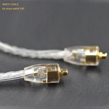 

Pizen MMCX Silver Plated Cable Earphone Upgrade Cable for shure SE215 SE315 SE425 SE535 SE846 UE900 MAGAOSI K3 DQSM VT earphone