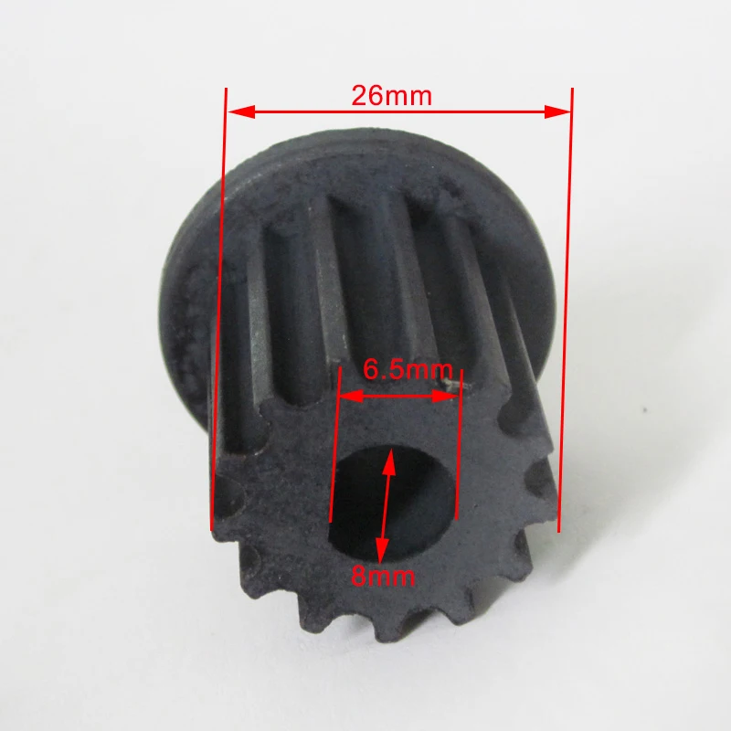 13 зубчатый шкив двигателя D образной формы для 24V250W JX MY1025 подходит электрической