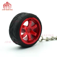 Горячий автомобиль авто энтузиастов части подвесной брелок Te37 обод колеса резиновые шины автомобиля брелок для ключей