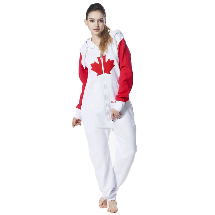 Buy Nordic Way Hoody Canadian Flag Playsuit Printed