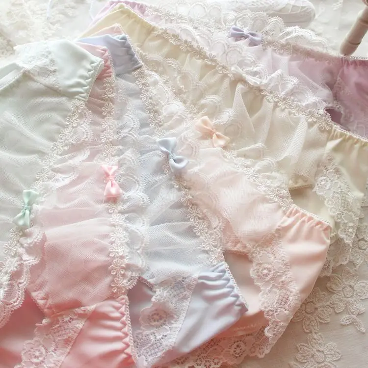 

Japanese candy color milk silk underwear string thong women lingerie culotte femme ondergoed dames slips seamless panties