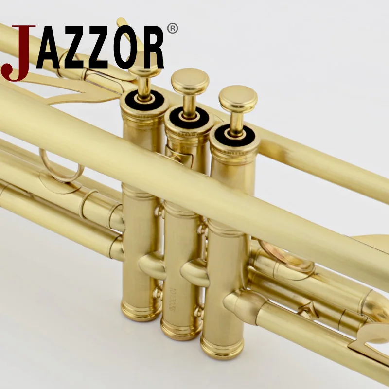 JAZZOR JBTR 450 professional B плоская труба матовая с мундштуком чехол ветровые инструменты|b