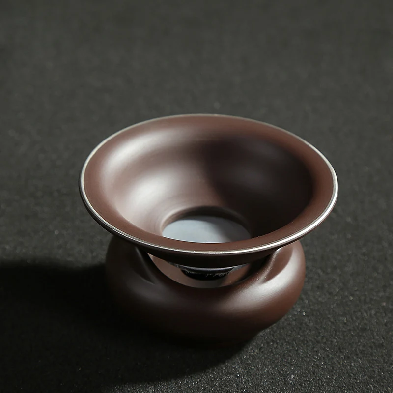 Ситечко для чая Исин, винтажный китайский чайный набор кунг-фу, набор фильтров для кофе ручной работы, керамические фиолетовые глиняные аксессуары для чая - Цвет: A