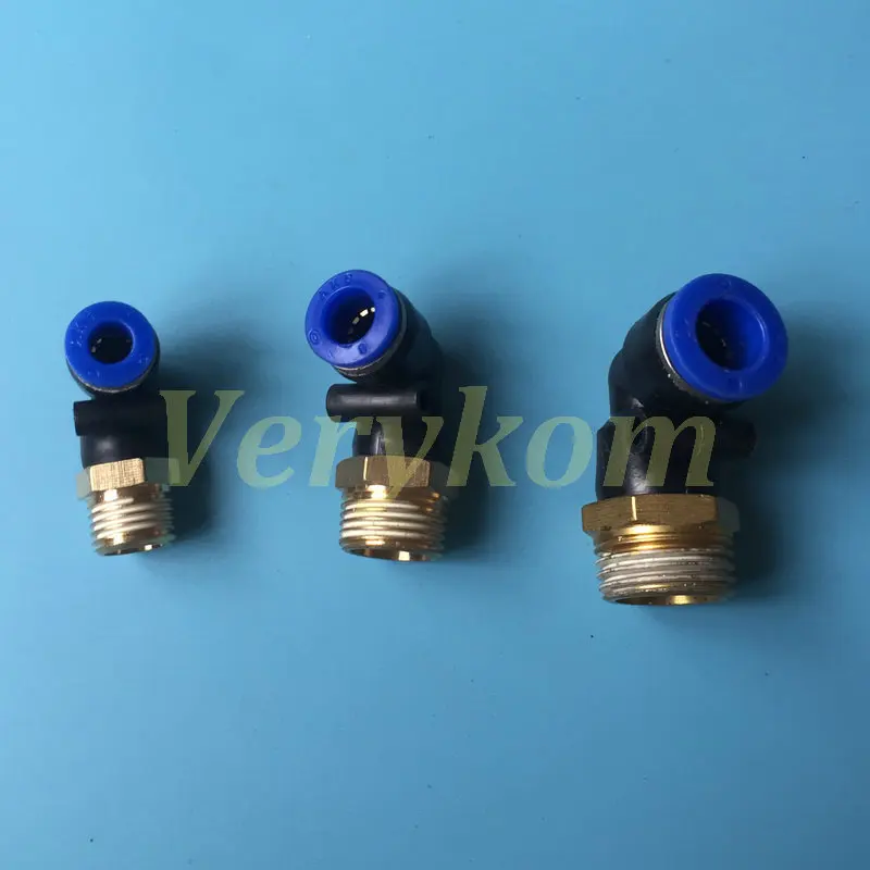 4mm-16mm Pneumatic 90 Degree Elbow Connector Hose Tube Push in Fitting Air 5PCS 
