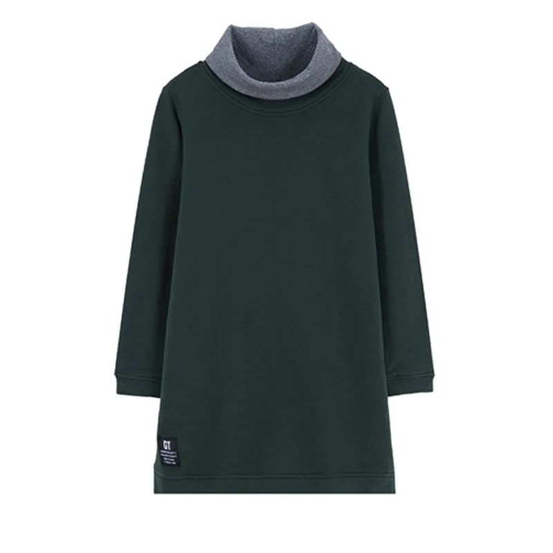 

2019 New Fashion High Collar Woman Pullover Thicken Sweater Long Sleeve Slim Lengthen All-match Elastic Knit Slim Female Sweater