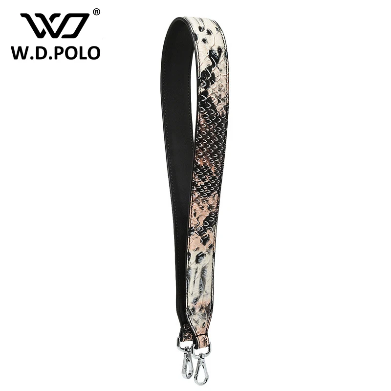 WDPOLO strap you phytone leather handbag strap silver clasp super chic