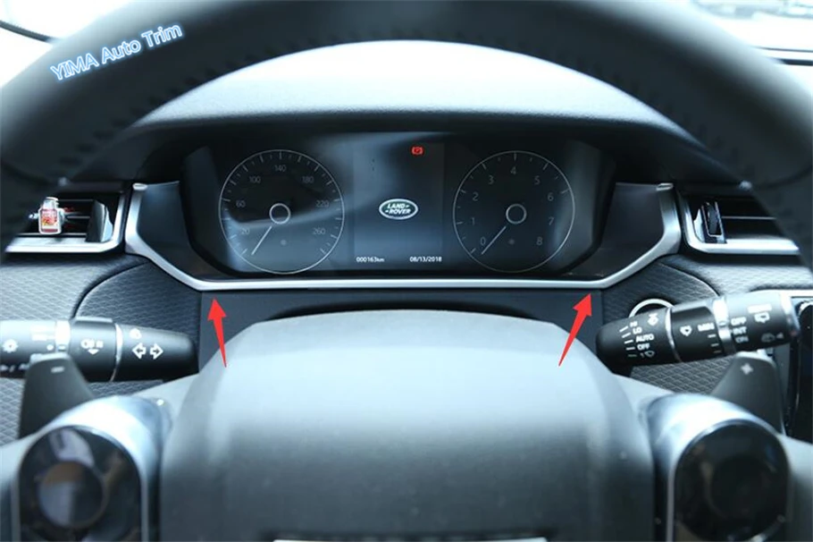 

Lapetus Car Styling Dashboard Instrument Decoration Strip Cover Trim 1 Pcs Fit For Land Rover Range Rover Velar 2018 2019 / ABS