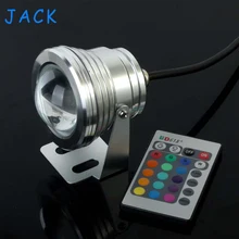 X10 10W 12V RGB LED Underwater Fountain Light 1000LM Swimming Pool Pond Fish Tank Aquarium LED Lamp IP68 Waterproof 16 Colors
