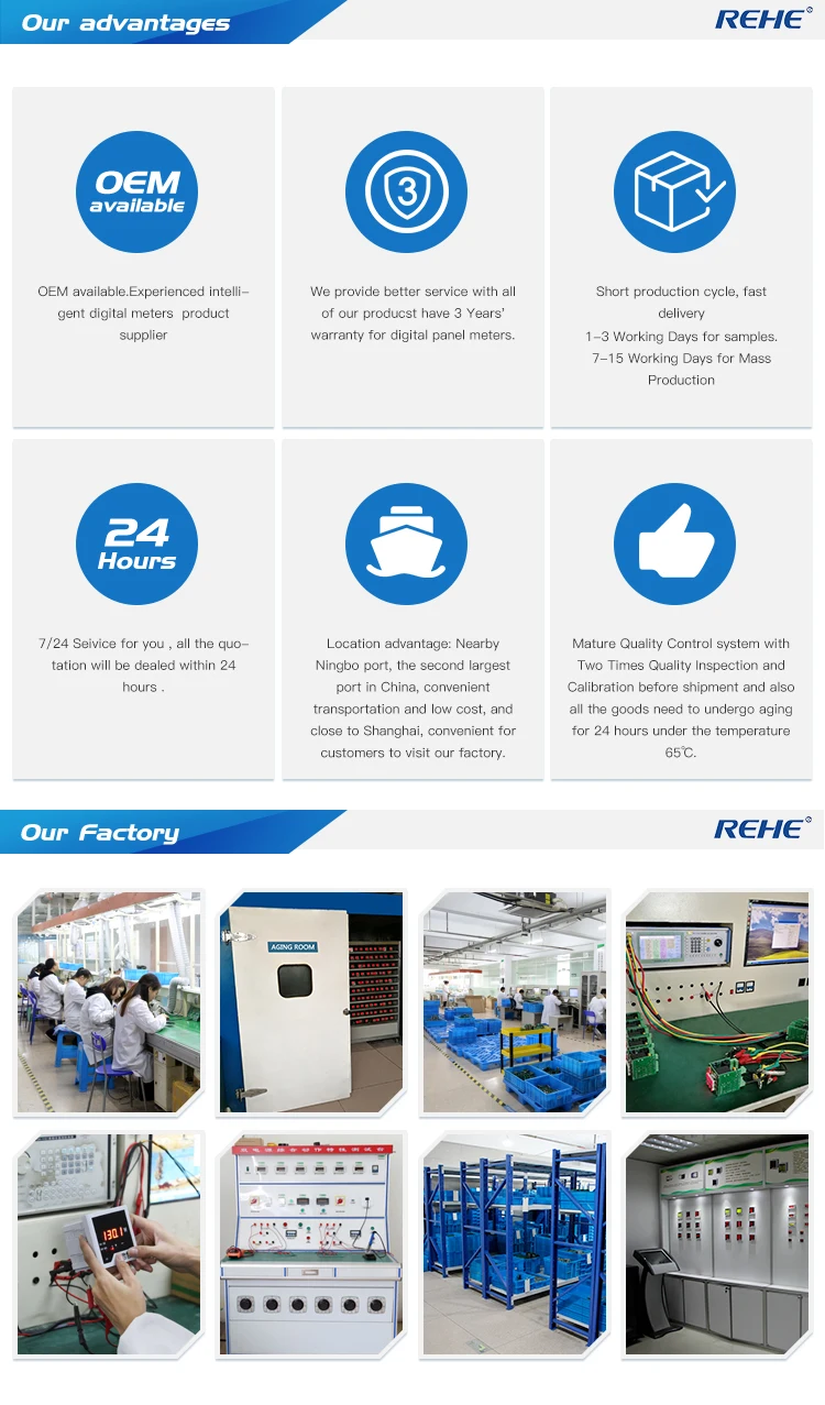 REHE RH-3P61 72*72 мм интеллектуальный измеритель энергии Modbus трехфазный RS485 измеритель энергии